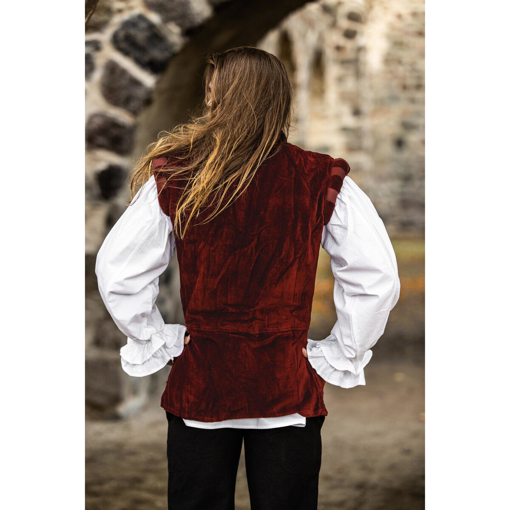 Product image Medieval Noble Velvet Doublet Pierre red