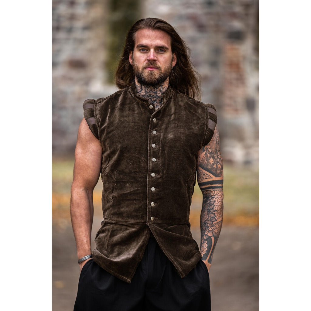 Product image Medieval Noble Velvet Doublet Pierre brown