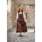 Product image Medieval Bodice Vest Selma tobacco brown