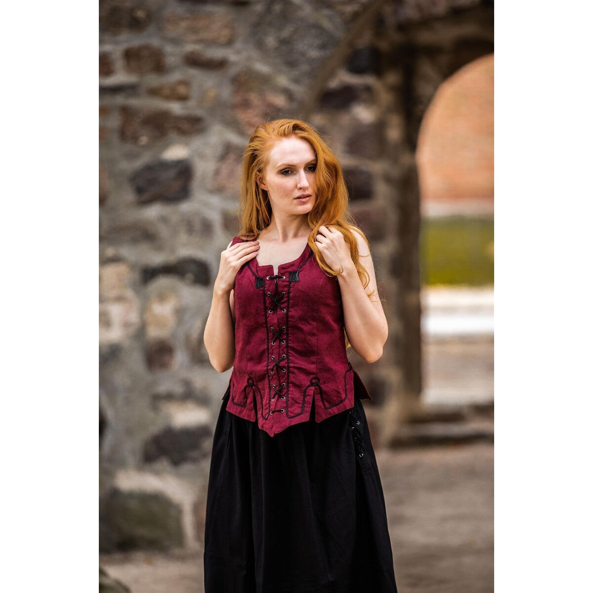 Product image Medieval Bodice Vest Selma red