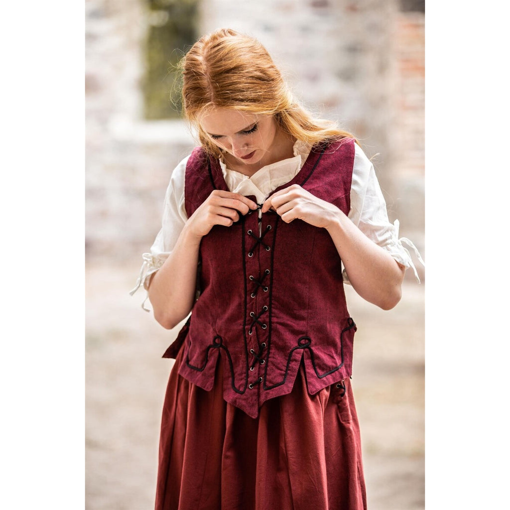 Product image Medieval Bodice Vest Selma red