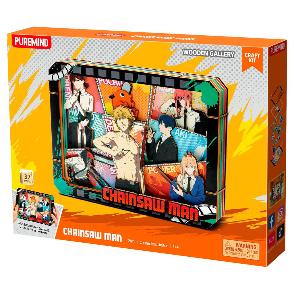 Product image Chainsaw Man - Group Wooden Gallery Picture Frame