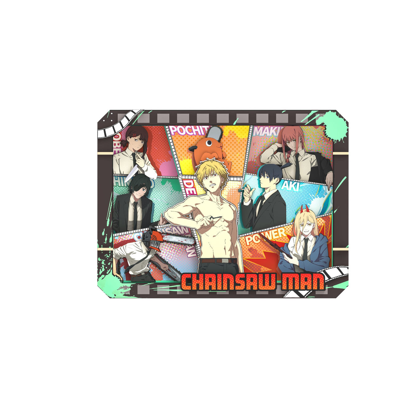 Product image Chainsaw Man - Group Wooden Gallery Picture Frame