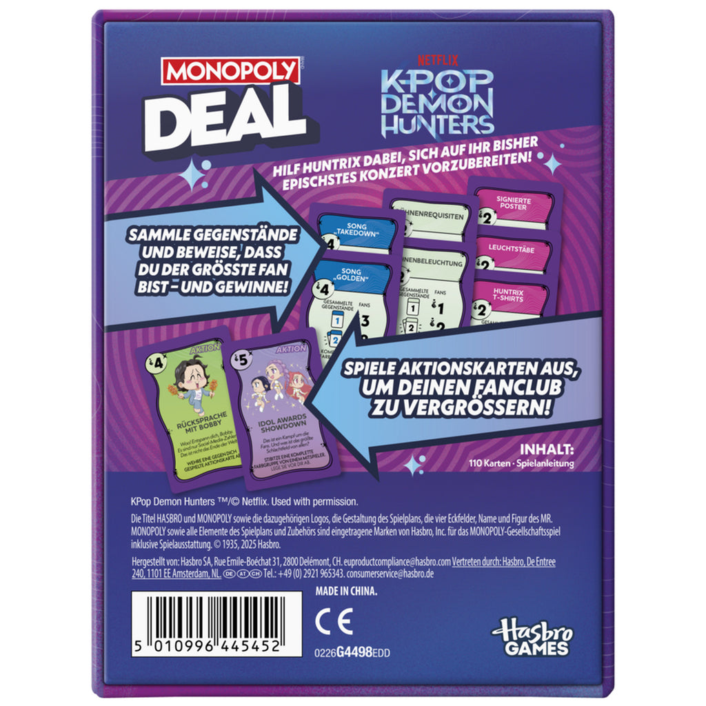 Product image KPop Demon Hunters - Monopoly Deal