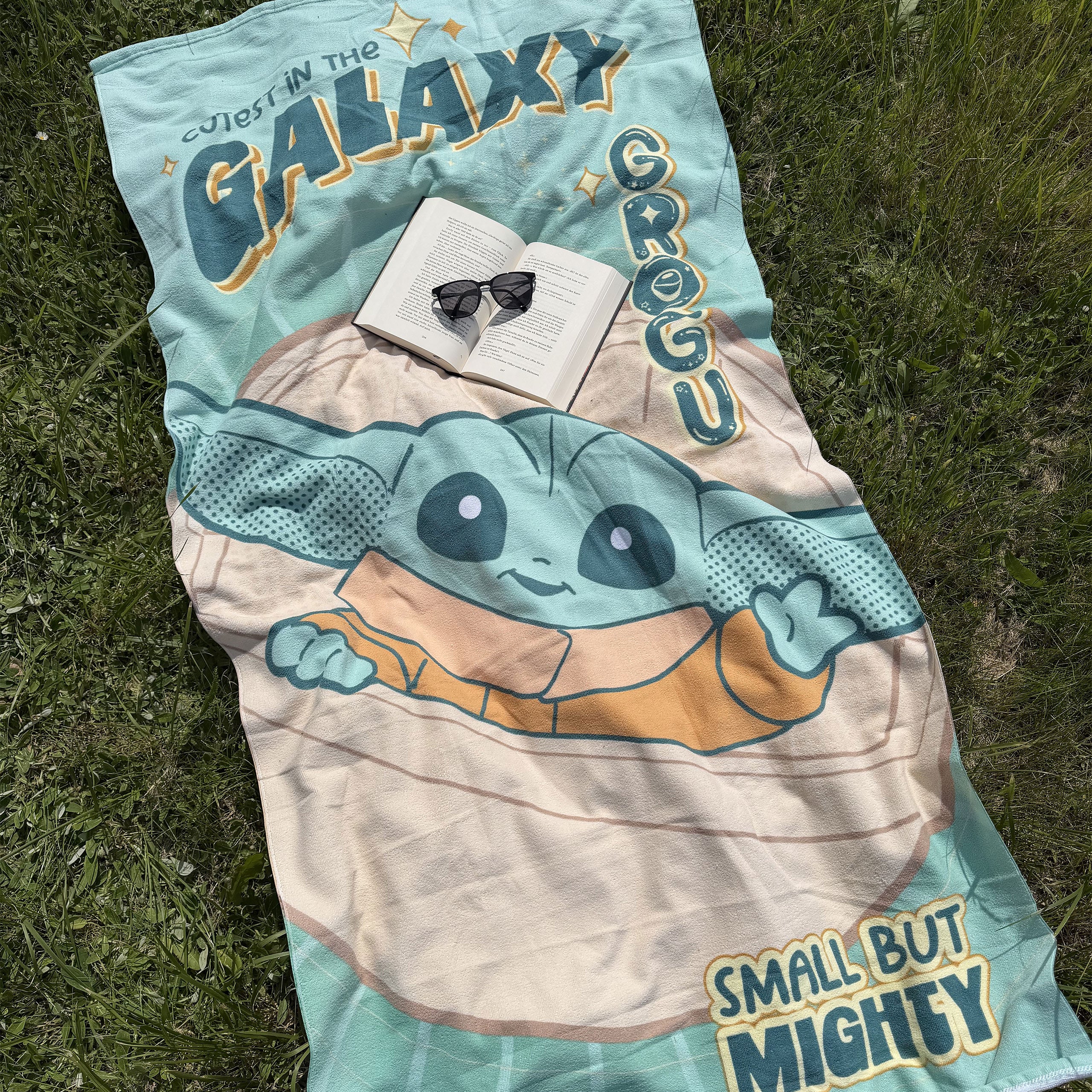 Product image Grogu Cutest in the Galaxy Beach Towel - Star Wars The Mandalorian