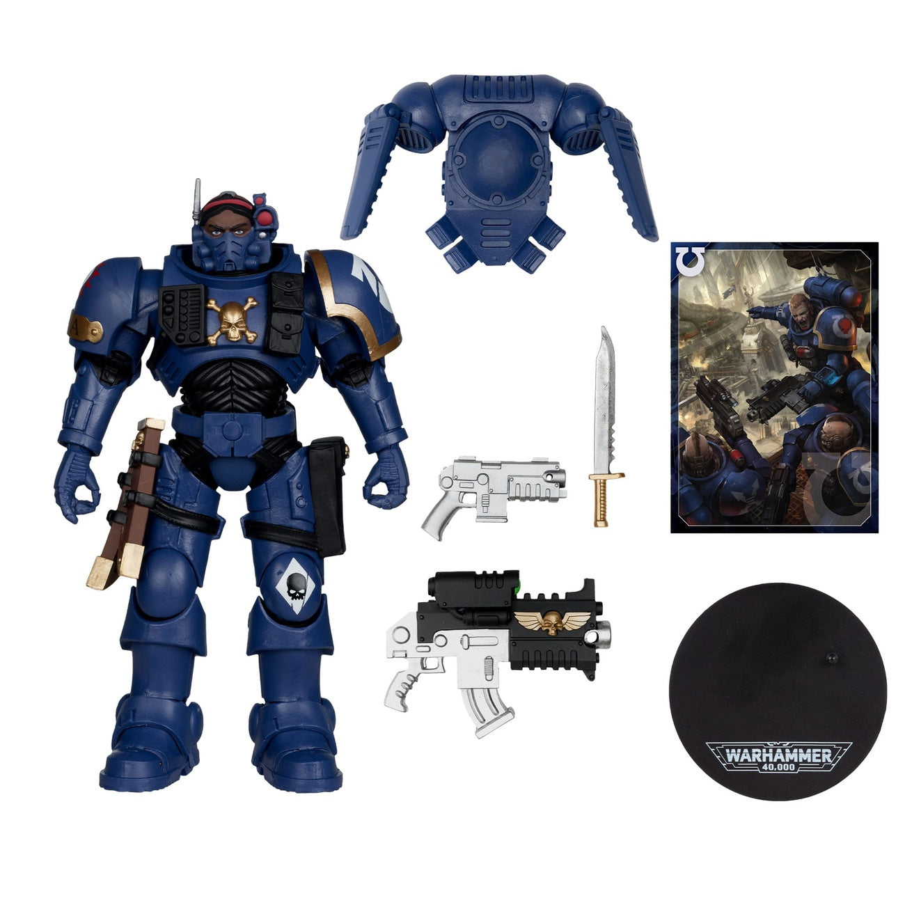 Product image Warhammer 40k - Lieutenant in Phobos Armor (Ultramarines) Action Figure 18cm