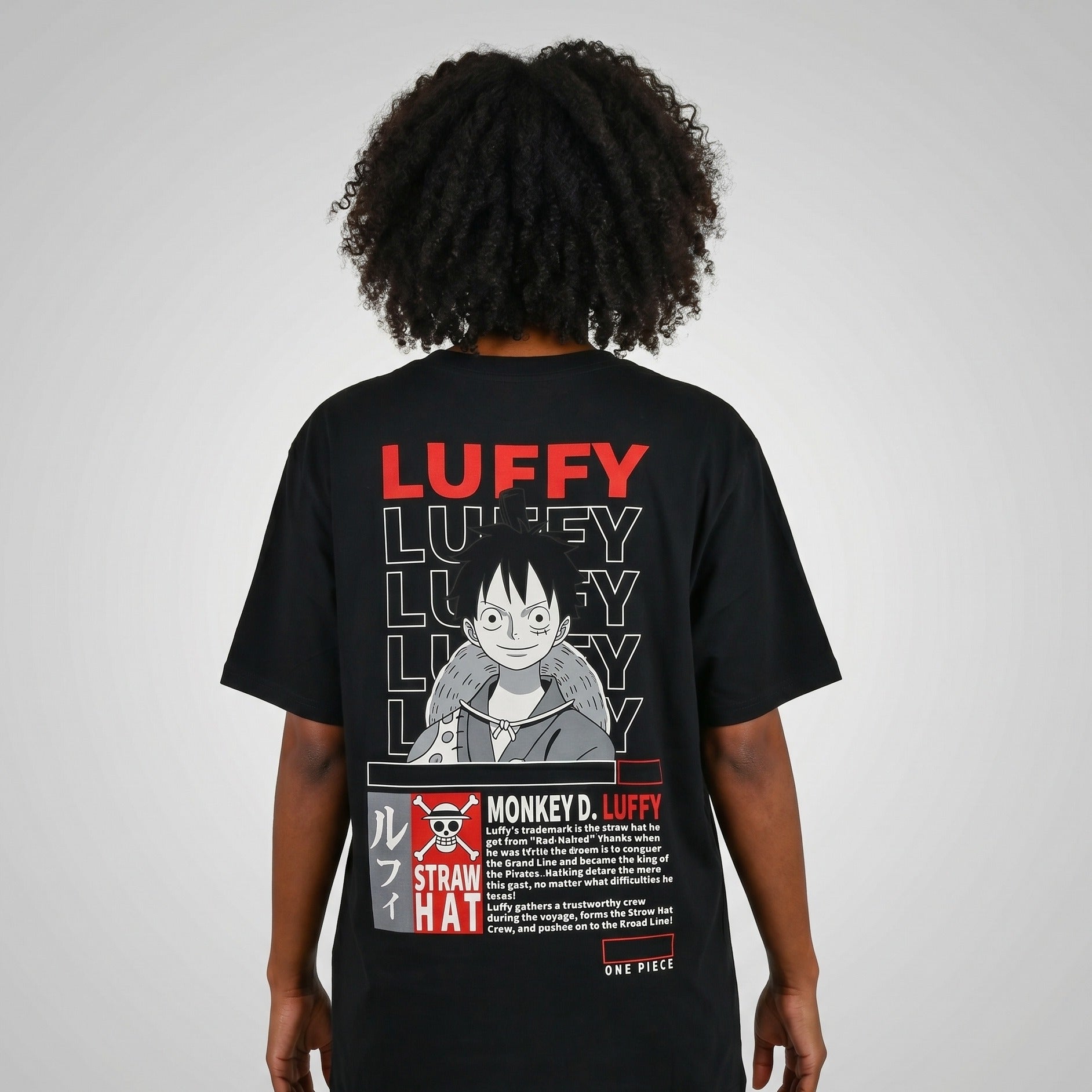 Product image One Piece - Monkey D. Luffy Oversize T-Shirt black