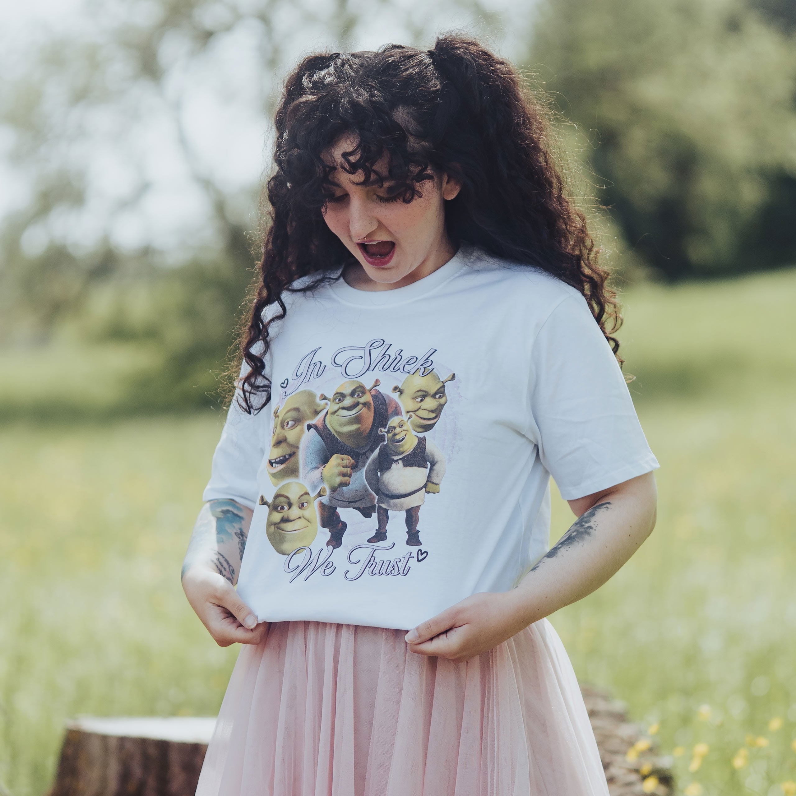 Product image Shrek - In Shrek We Trust T-Shirt white