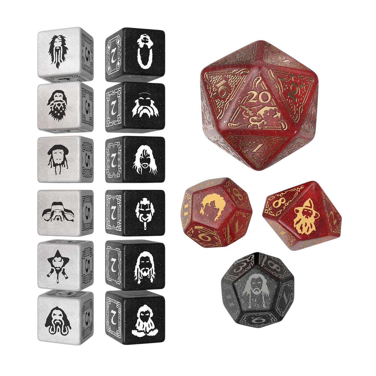 Product image The Hobbit - Ember Hearth TCG Dice Set 16 pcs