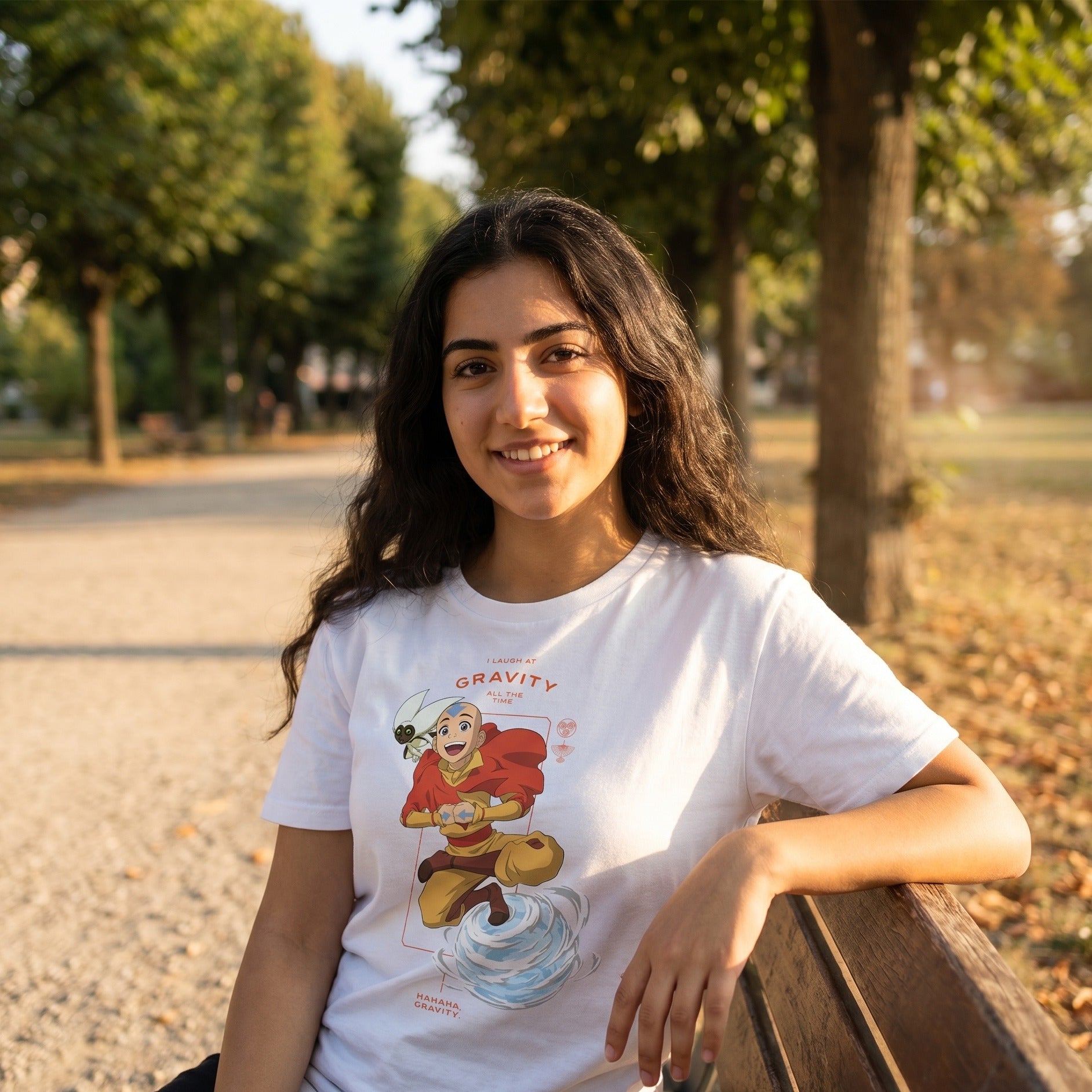 Product image Avatar – Aang Laugh at Gravity T-Shirt white