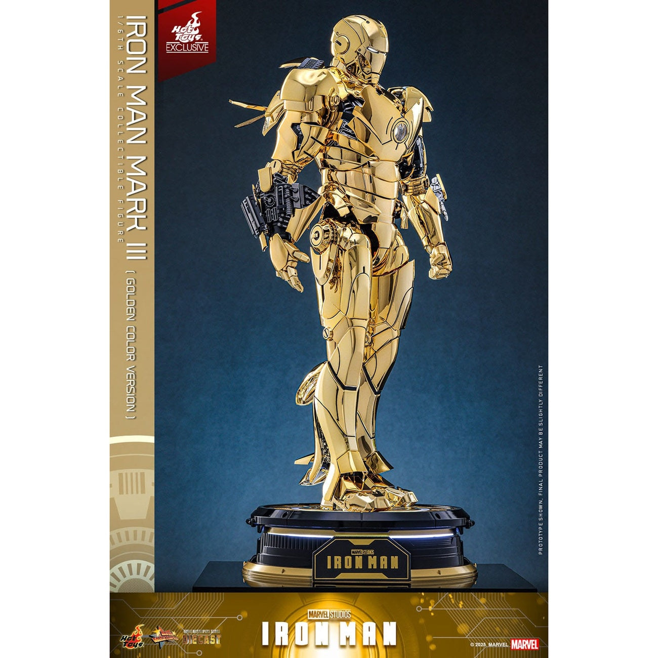 Product image Iron Man - Iron Mark III Masterpiece Action Figure 1:6 Gold Color Version Exclusive