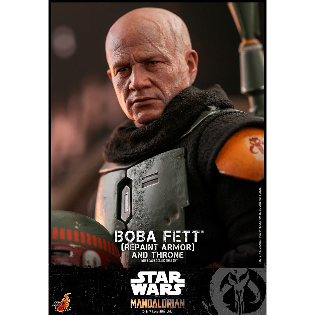 Product image Star Wars: The Mandalorian - Boba Fett 1:6 Scale Action Figure Repaint Armor and Throne Special Edition