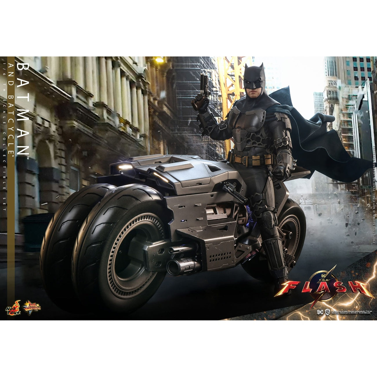 Product image The Flash – Batman & Batcycle Masterpiece 1:6 Action Figure Set