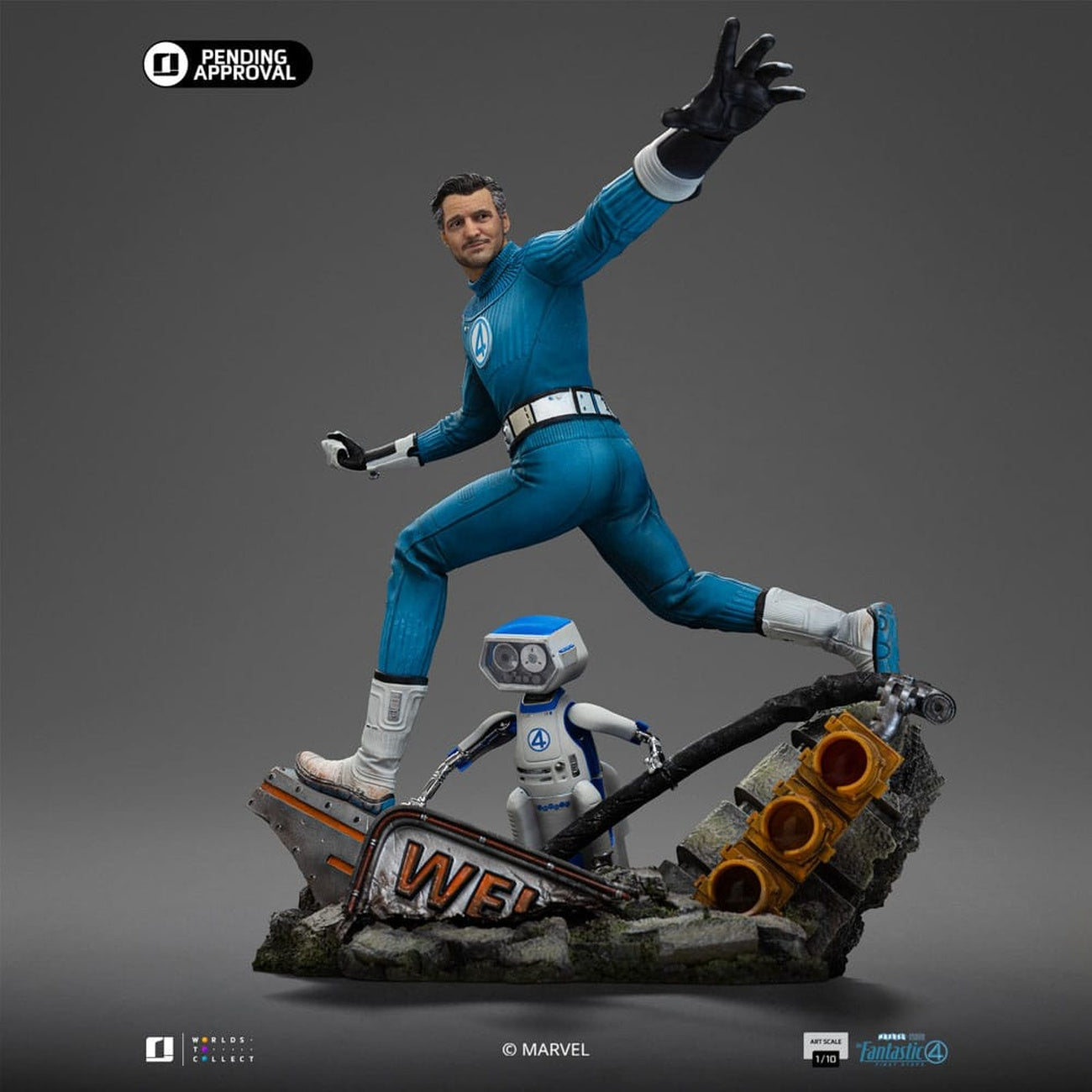 Product image Fantastic Four Art Scale Statue 1/10 Mr. Fantastic and H.E.R.B.I.E 26 cm