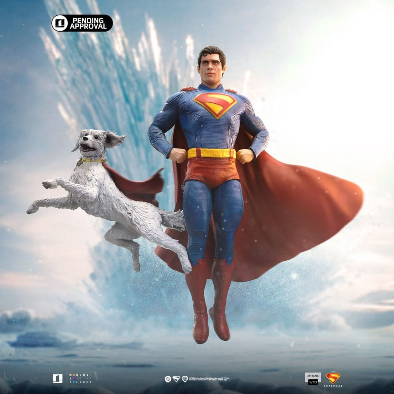 Product image Superman Legacy Art Scale Statue 1/10 Superman & Krypto 32 cm