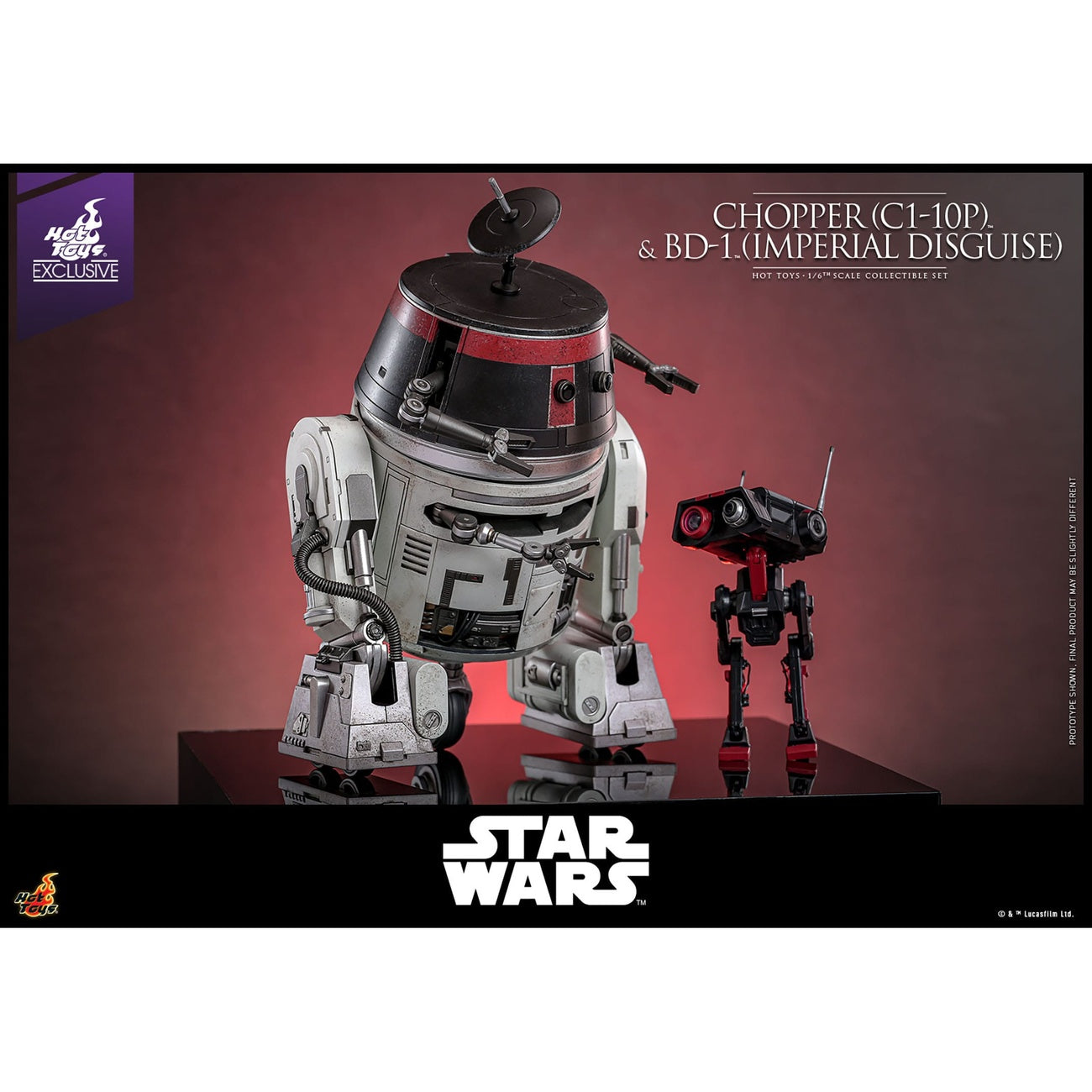 Product image Star Wars Action Figure Set 1/6 Chopper (C1-10P™) & BD-1™ (Imperial Disguise) 18 cm & 8 cm