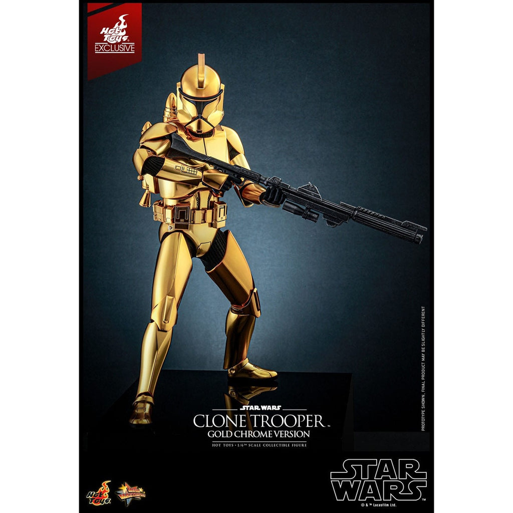 Product image Star Wars Action Figure 1/6 Clone Trooper (Gold Chrome Version) Exclusive 30 cm