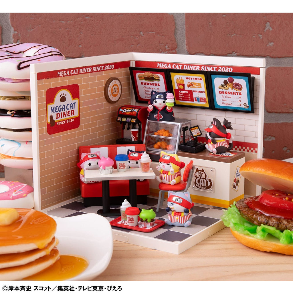 Product image Naruto Shippuden Mega Cat Project Nyaruto! Collectible Figures Mega Cat Diner 3 cm Assortment (6)