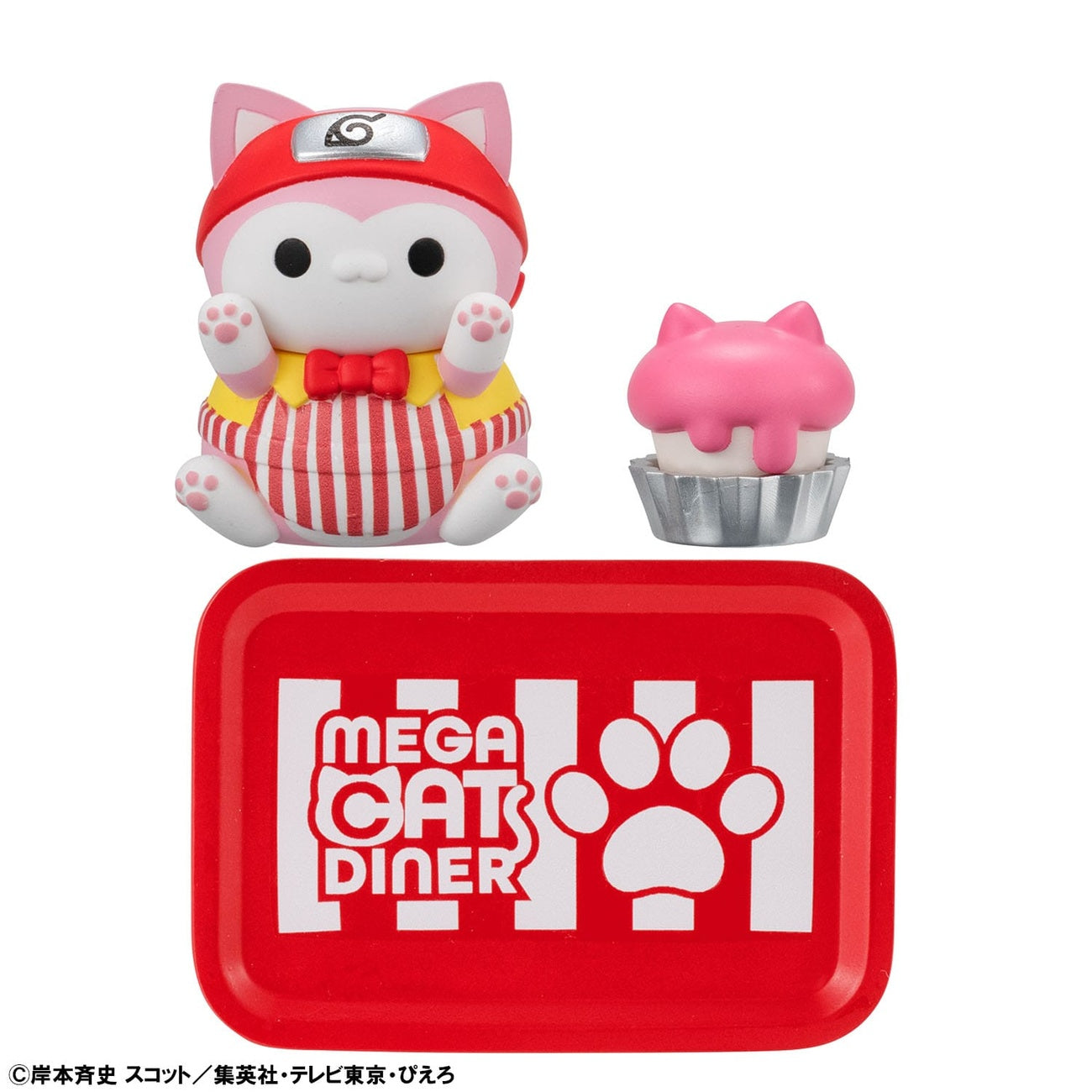 Product image Naruto Shippuden Mega Cat Project Nyaruto! Collectible Figures Mega Cat Diner 3 cm Assortment (6)