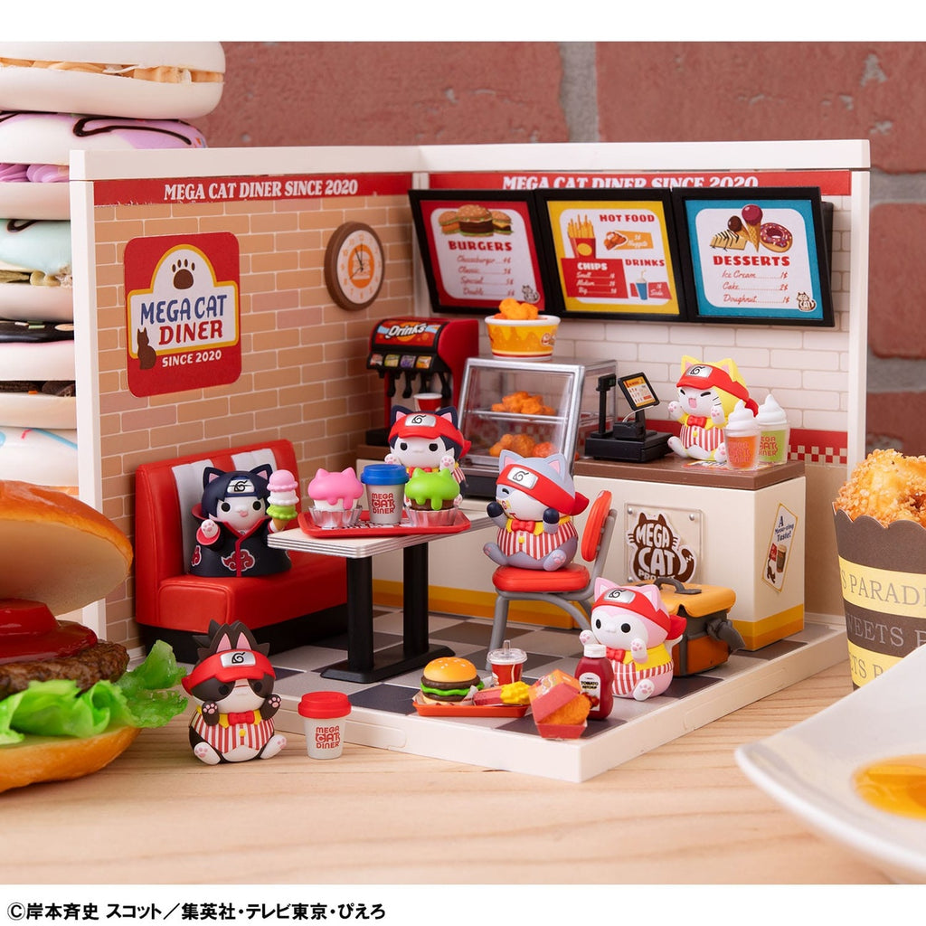 Product image Naruto Shippuden Mega Cat Project Nyaruto! Collectible Figures Mega Cat Diner 3 cm Assortment (6)