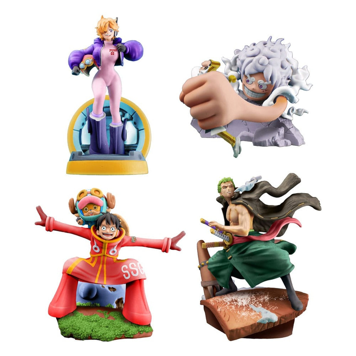 Product image One Piece Petitrama PVC Mini Statue Logbox Re Birth Egghead Set 9 cm