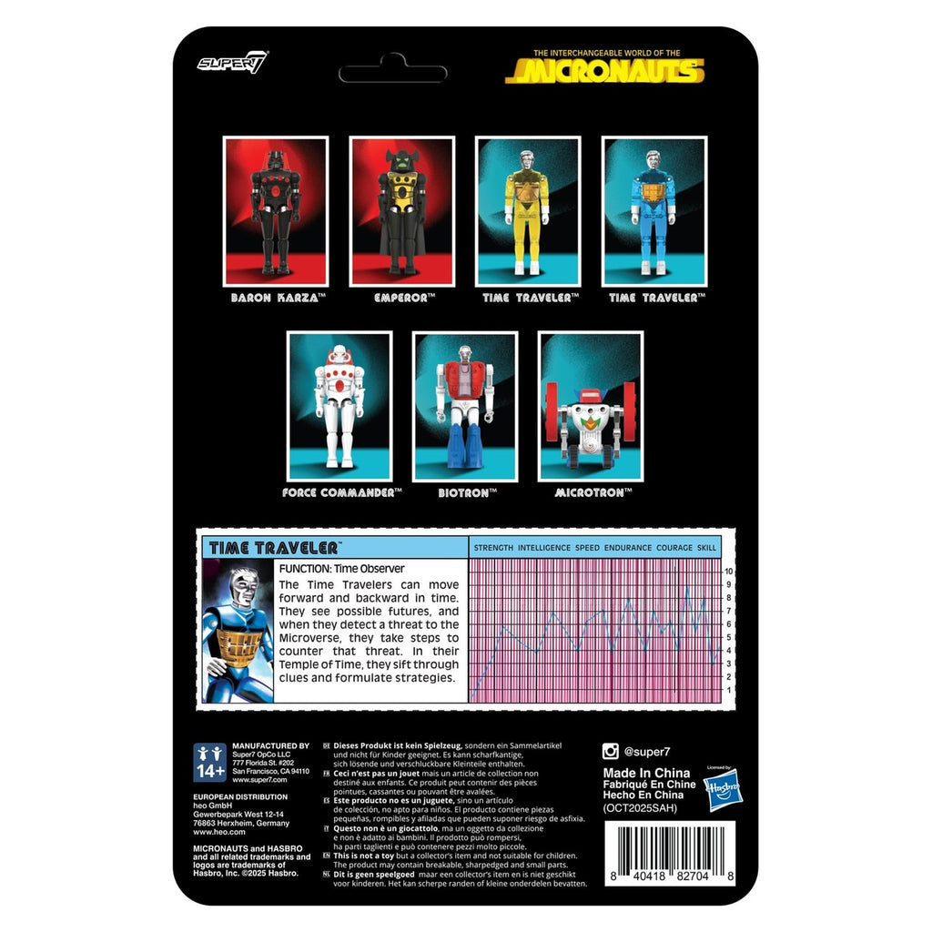 Product image Micronauts ReAction+ Action Figure Wave 03 Time Traveler (Translucent Blue) 10 cm