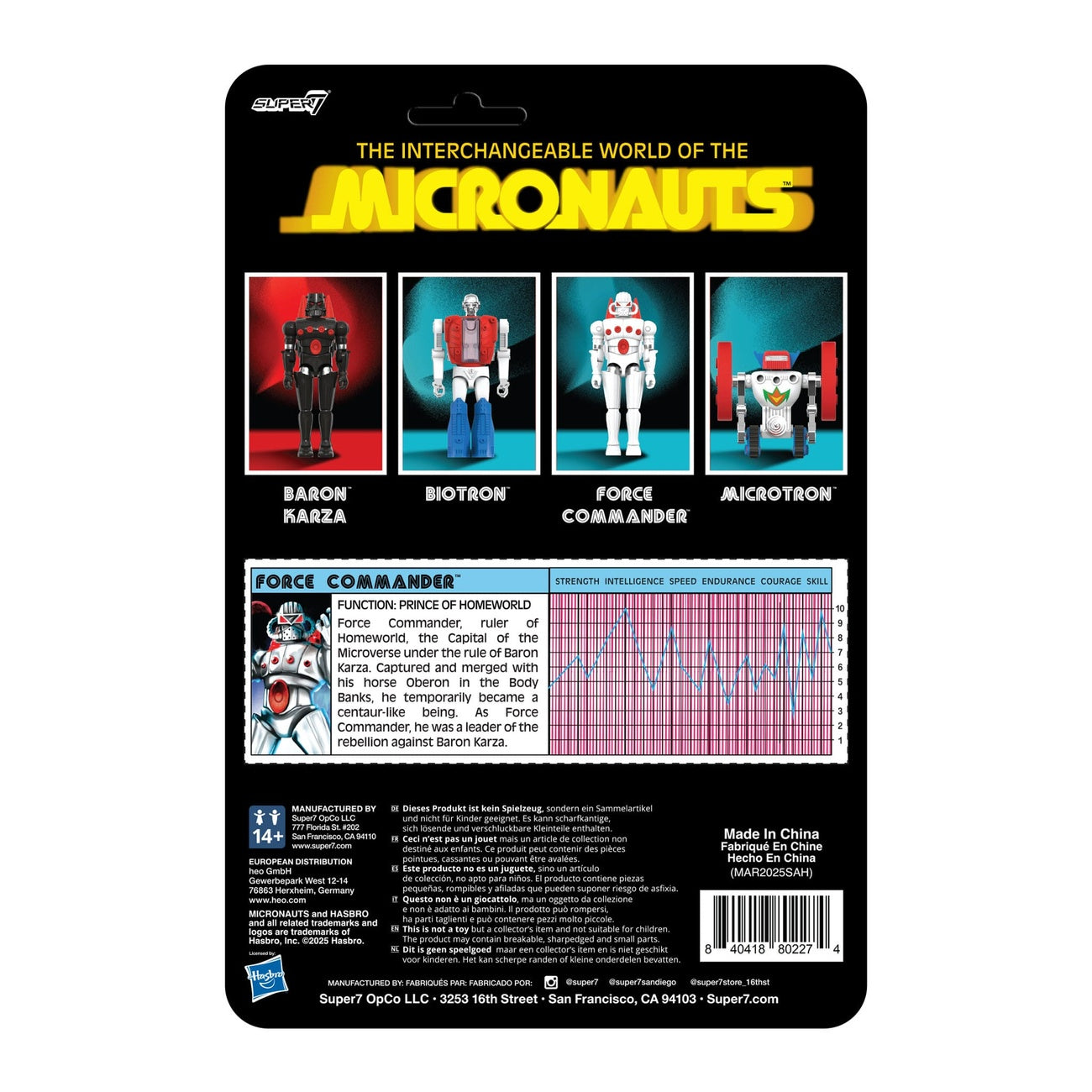 Product image Micronauts ReAction+ Action Figure Wave 02 Force Commander 9 cm