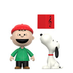 Product image Peanuts ReAction Action Figure 2-Pack Charlie Brown and Snoopy (Caroling) 10 cm