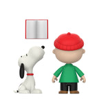Product image Peanuts ReAction Action Figure 2-Pack Charlie Brown and Snoopy (Caroling) 10 cm