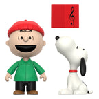 Product image Peanuts ReAction Action Figure 2-Pack Charlie Brown and Snoopy (Caroling) 10 cm