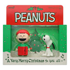 Product image Peanuts ReAction Action Figure 2-Pack Charlie Brown and Snoopy (Caroling) 10 cm