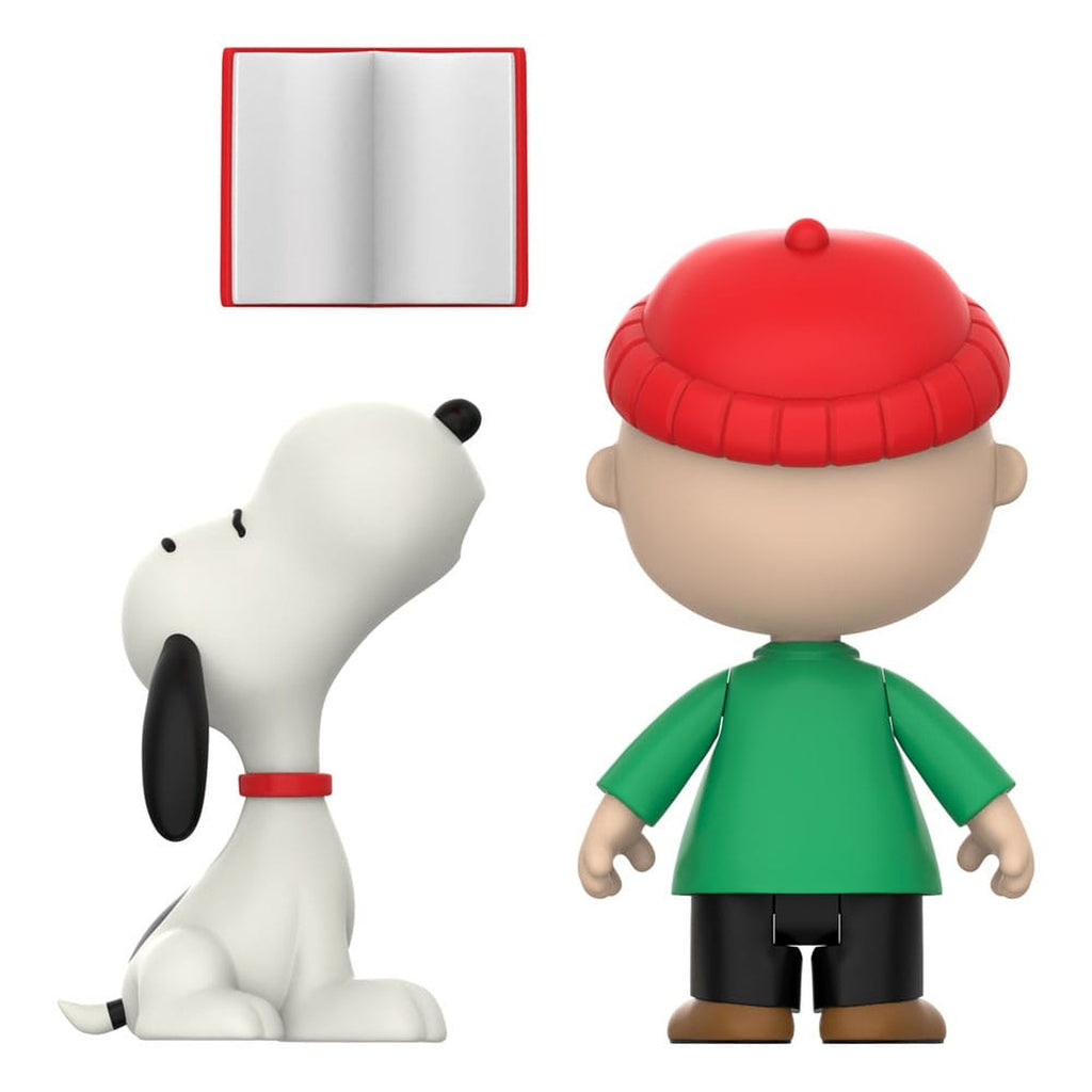 Product image Peanuts ReAction Action Figure 2-Pack Charlie Brown and Snoopy (Caroling) 10 cm