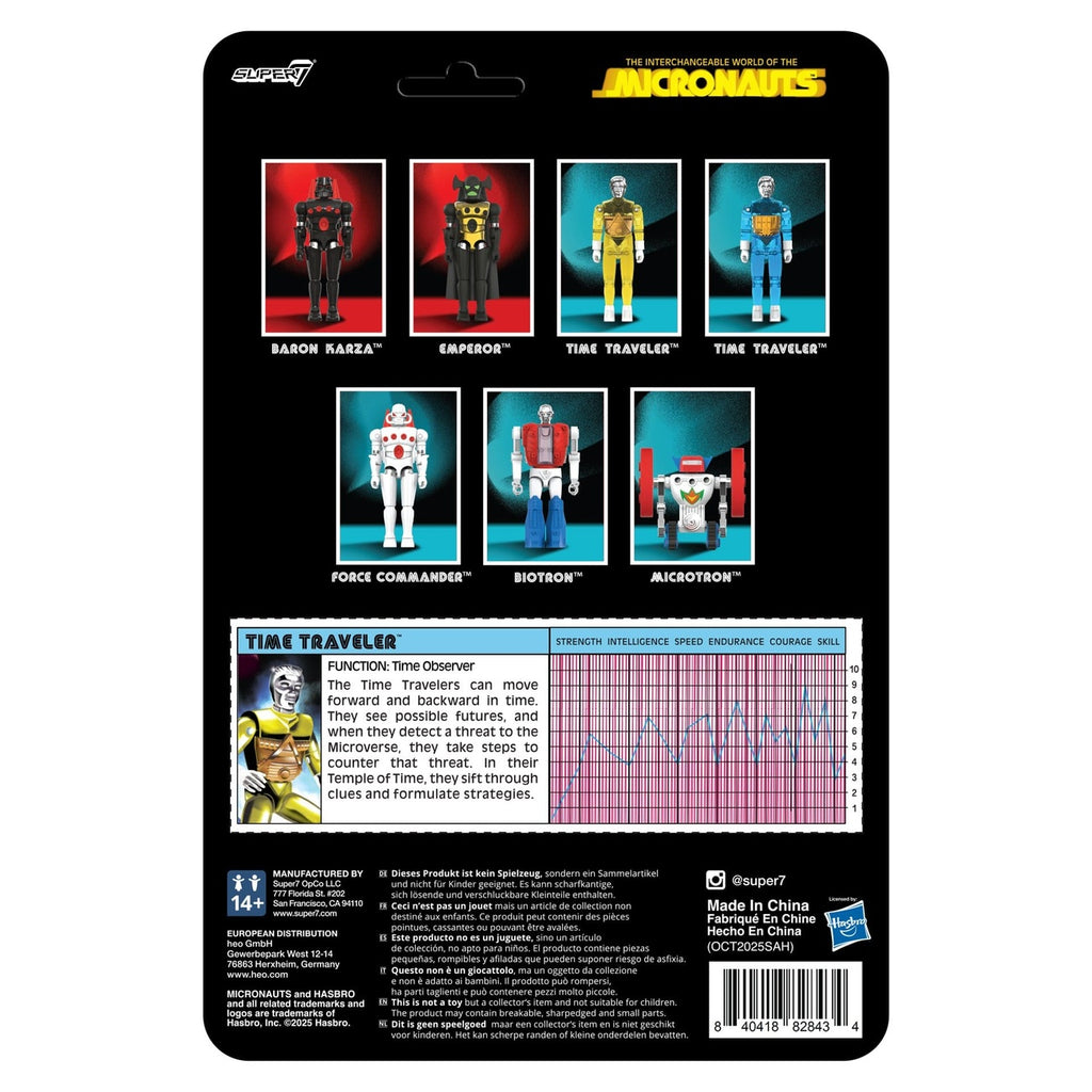 Product image Micronauts ReAction+ Action Figure Wave 03 Time Traveler (Translucent Yellow) 10 cm