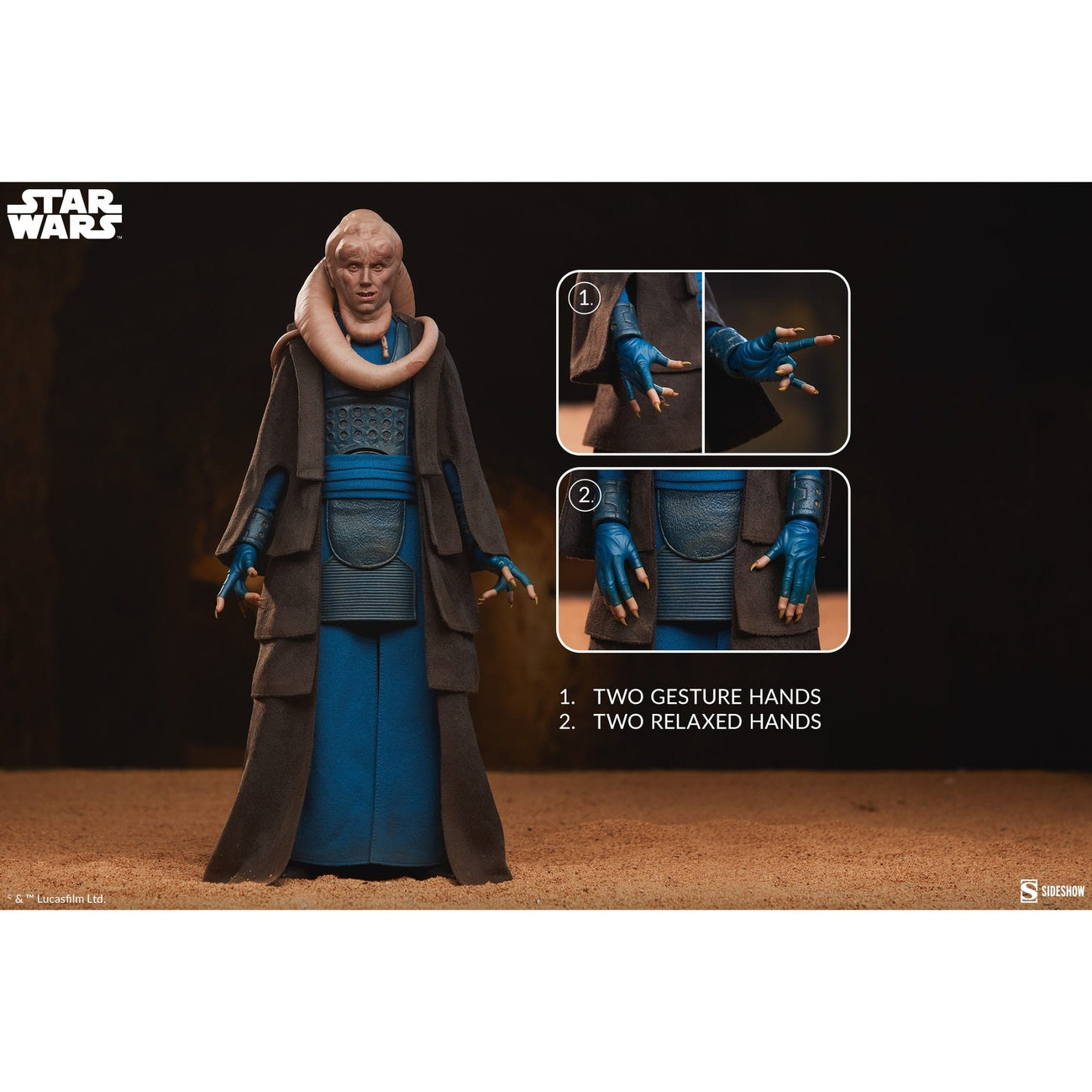 Product image Return of the Jedi Action Figure 1/6 Bib Fortuna 32 cm
