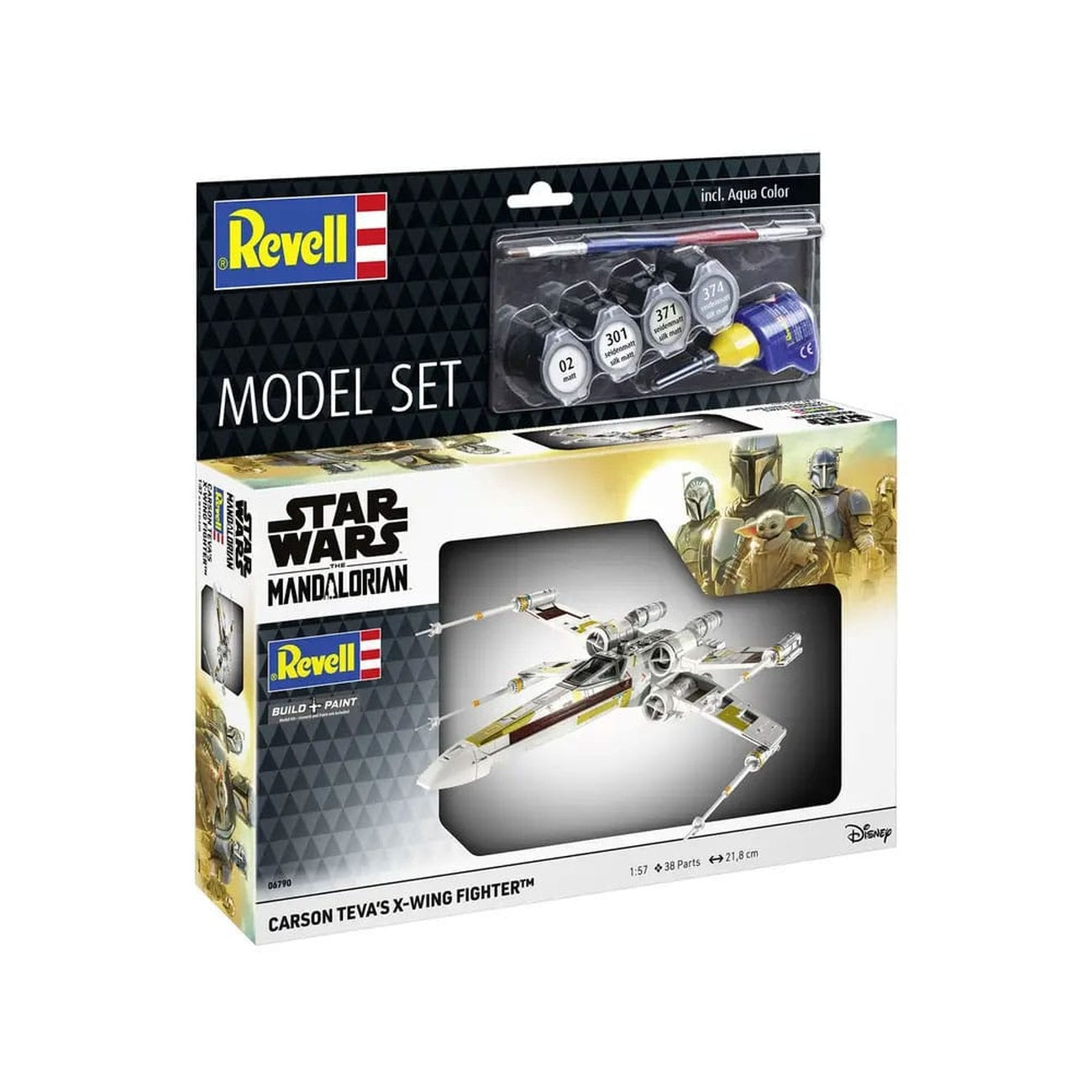 Product image Star Wars model kit with basic accessories 1/57 Carson Teva's X-Wing Fighter 22 cm