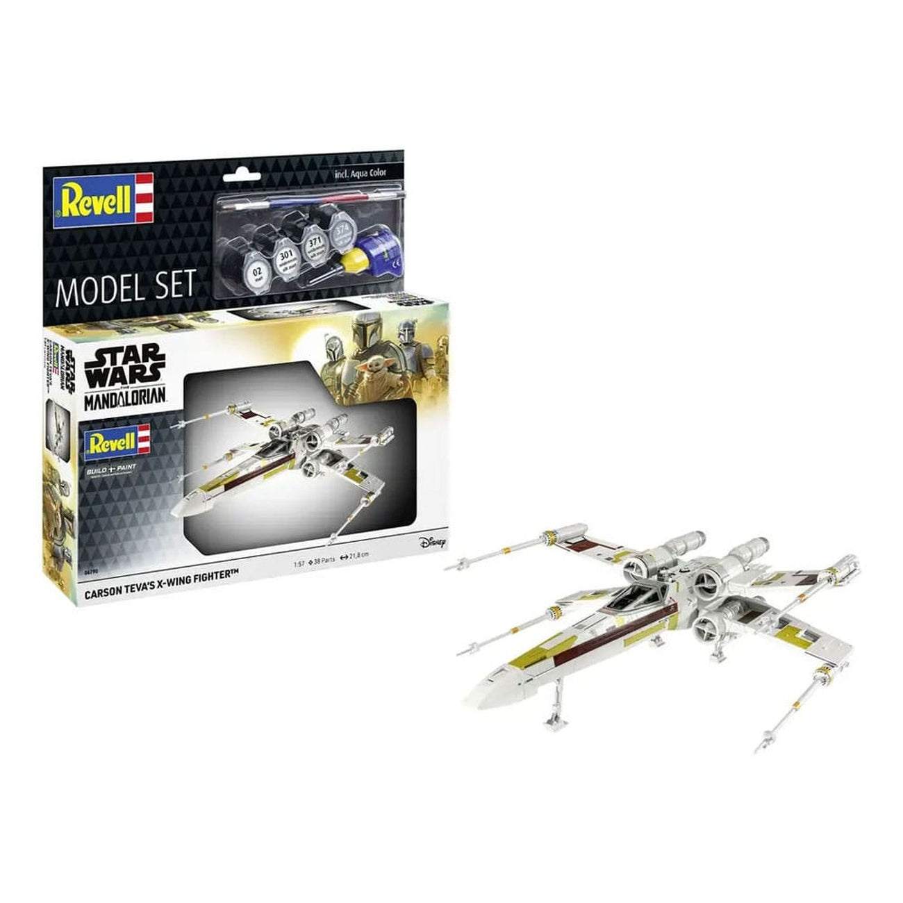 Product image Star Wars model kit with basic accessories 1/57 Carson Teva's X-Wing Fighter 22 cm