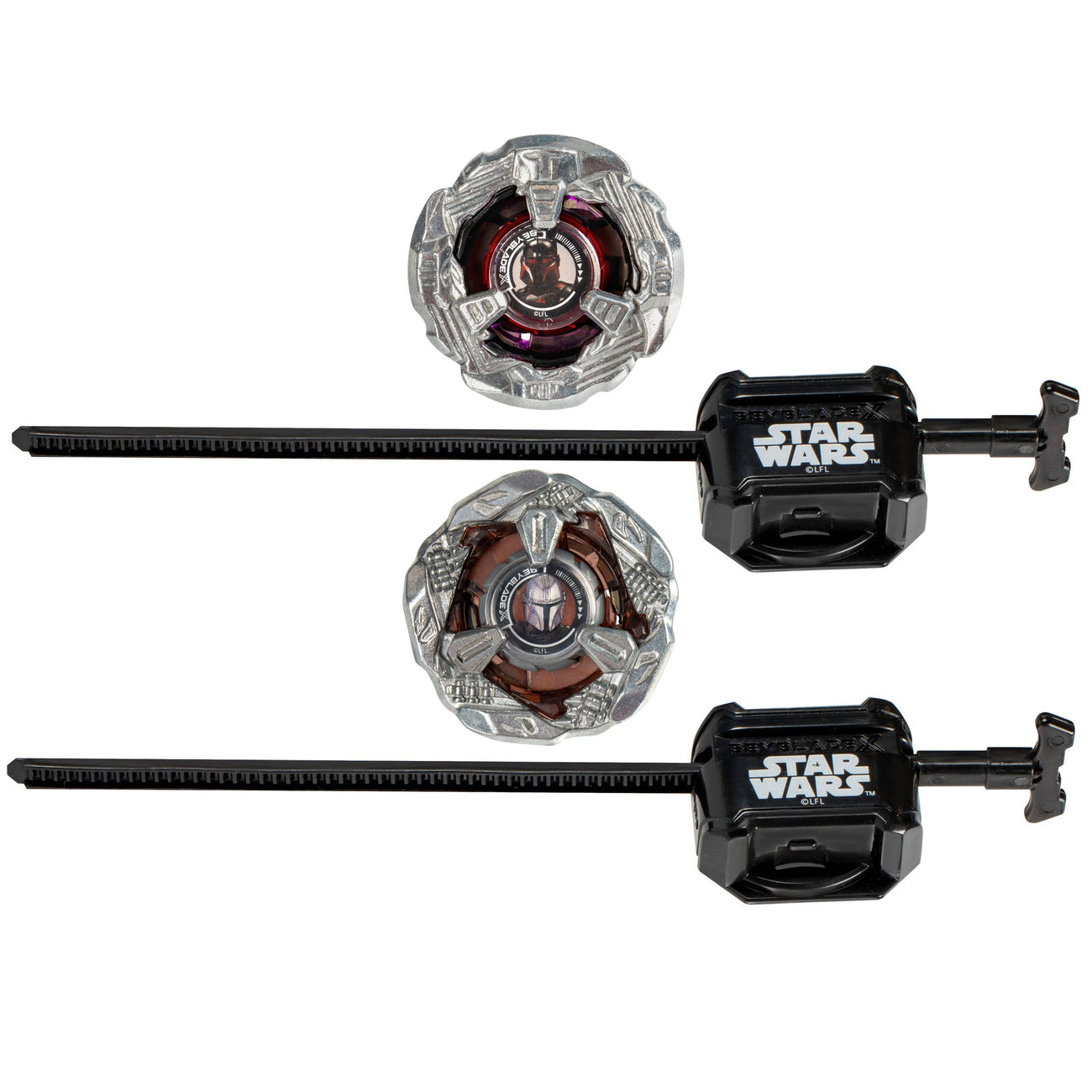 Product image Beyblade X and Star Wars Collab The Mandalorian 3-60F vs. Moff Gideon 3-80N