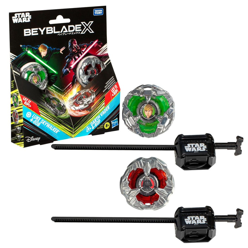 Product image Beyblade X and Star Wars Collab Luke Skywalker 4-80B vs. Darth Vader 4-60B