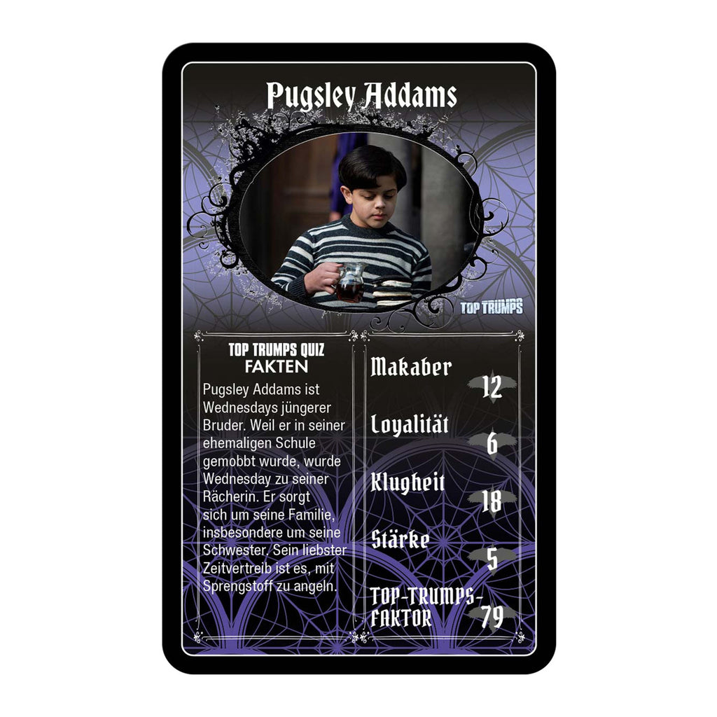 Product image Wednesday Card Game Top Trumps *German Version*