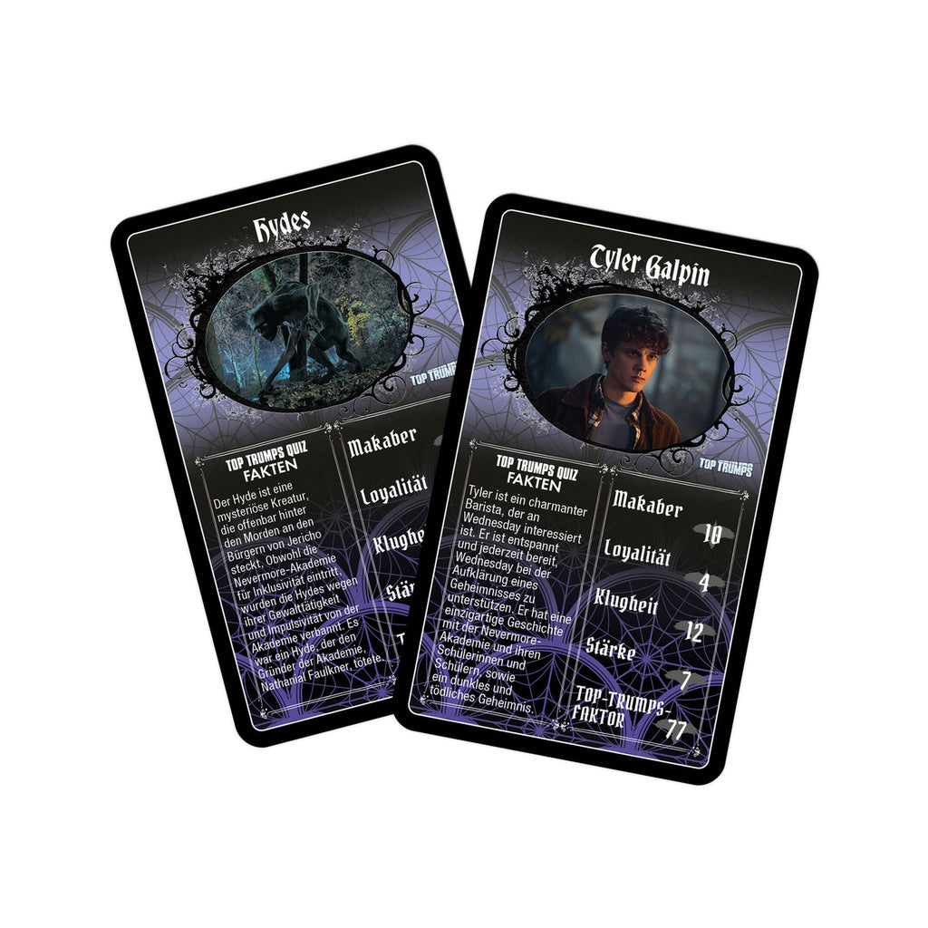 Product image Wednesday Card Game Top Trumps *German Version*