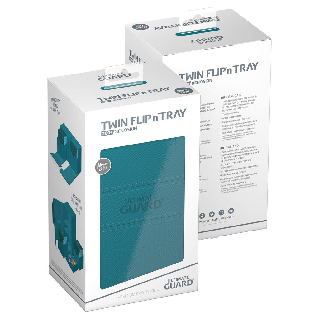 Product image Ultimate Guard Twin Flip'n'Tray 200+ Xenoskin - Petrol