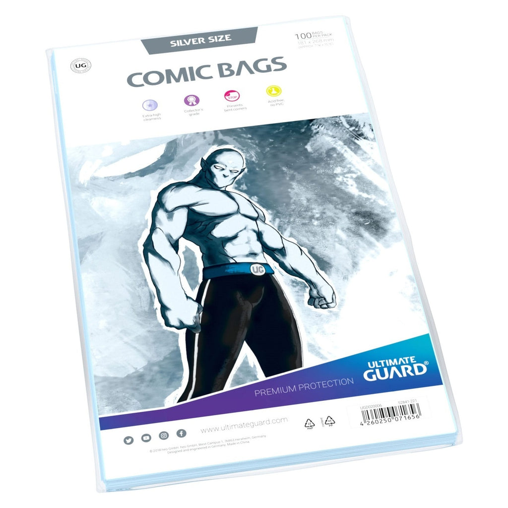 Product image Ultimate Guard Comic Bags Standard (100) - Silver Size