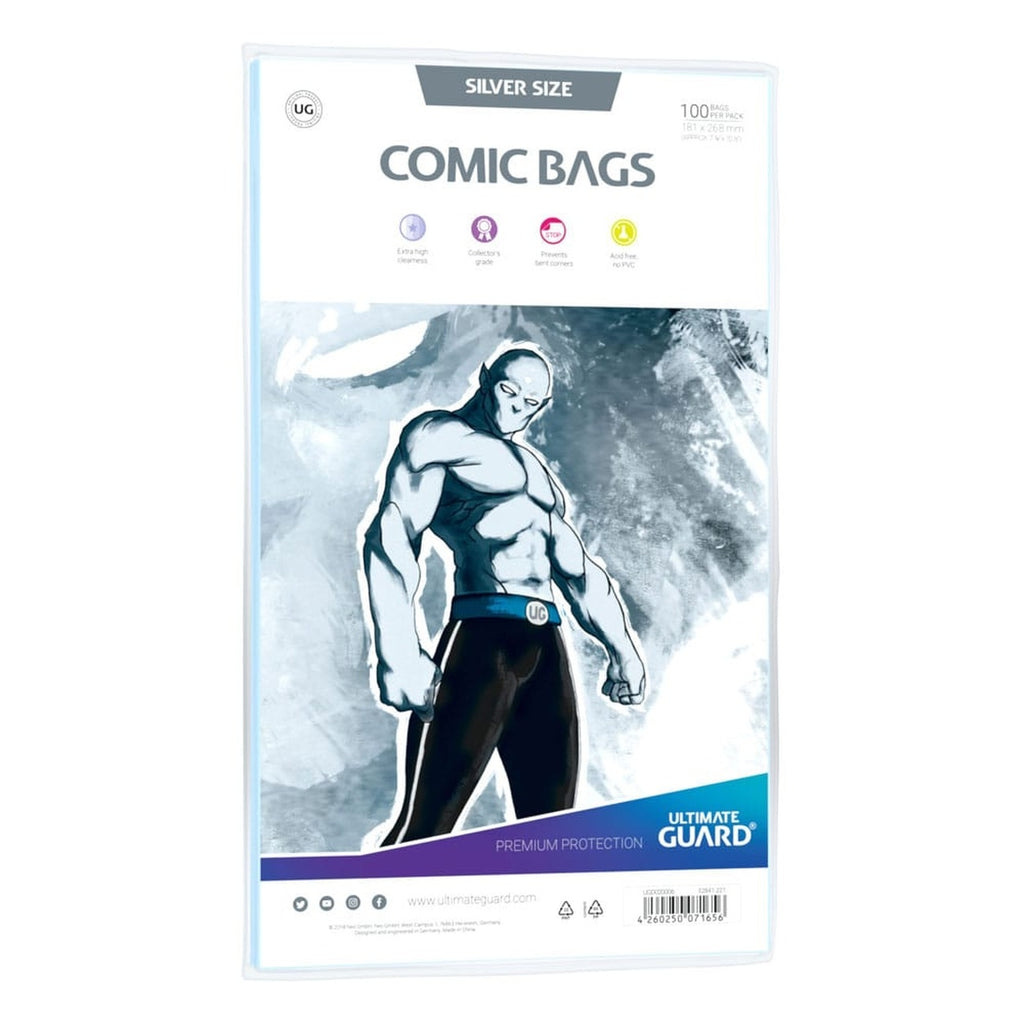 Product image Ultimate Guard Comic Bags Standard (100) - Silver Size