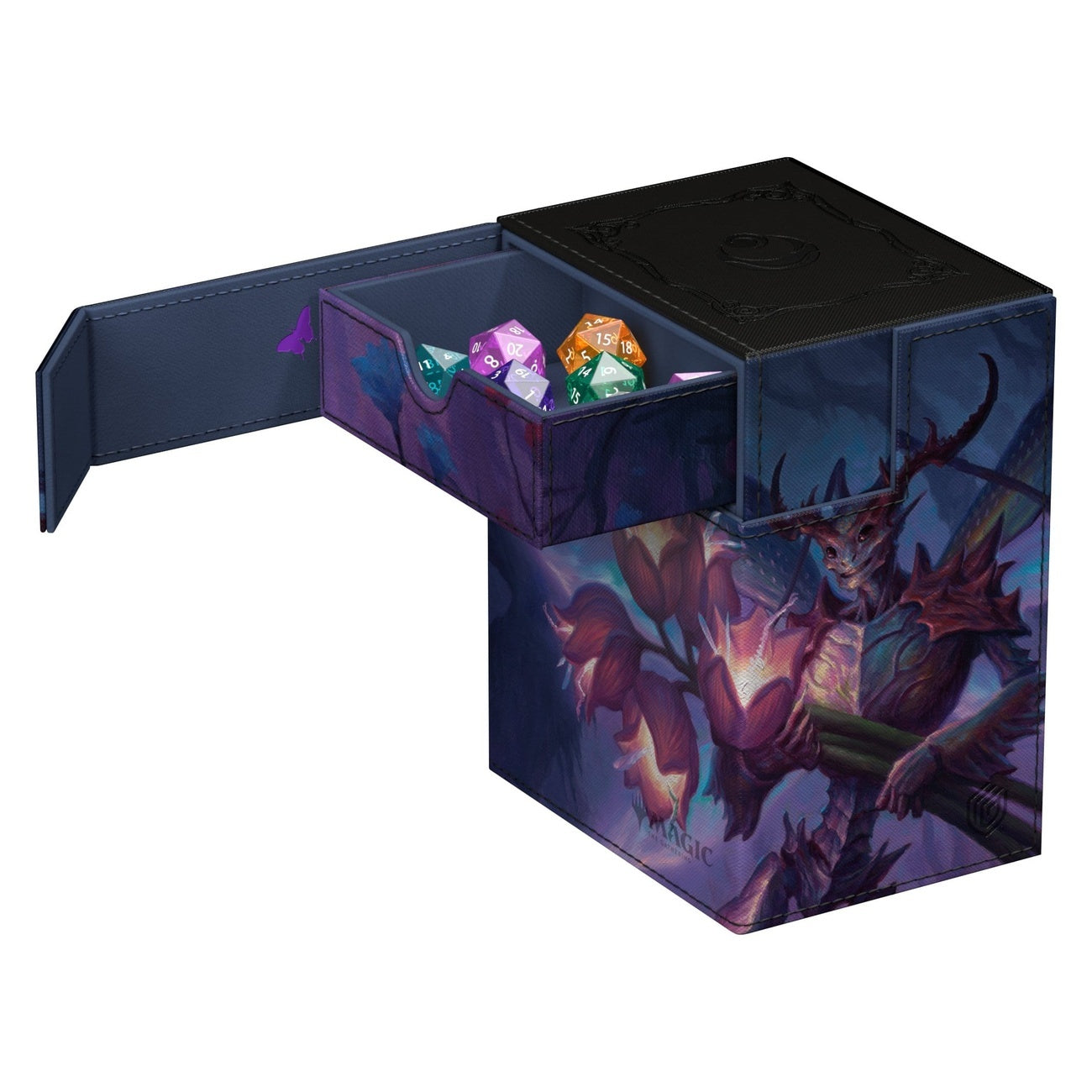 Product image Ultimate Guard Flip'n'Tray 133+ Xenoskin Magic: The Gathering "Lorwyn Eclipsed" - Bitterbloom Bearer