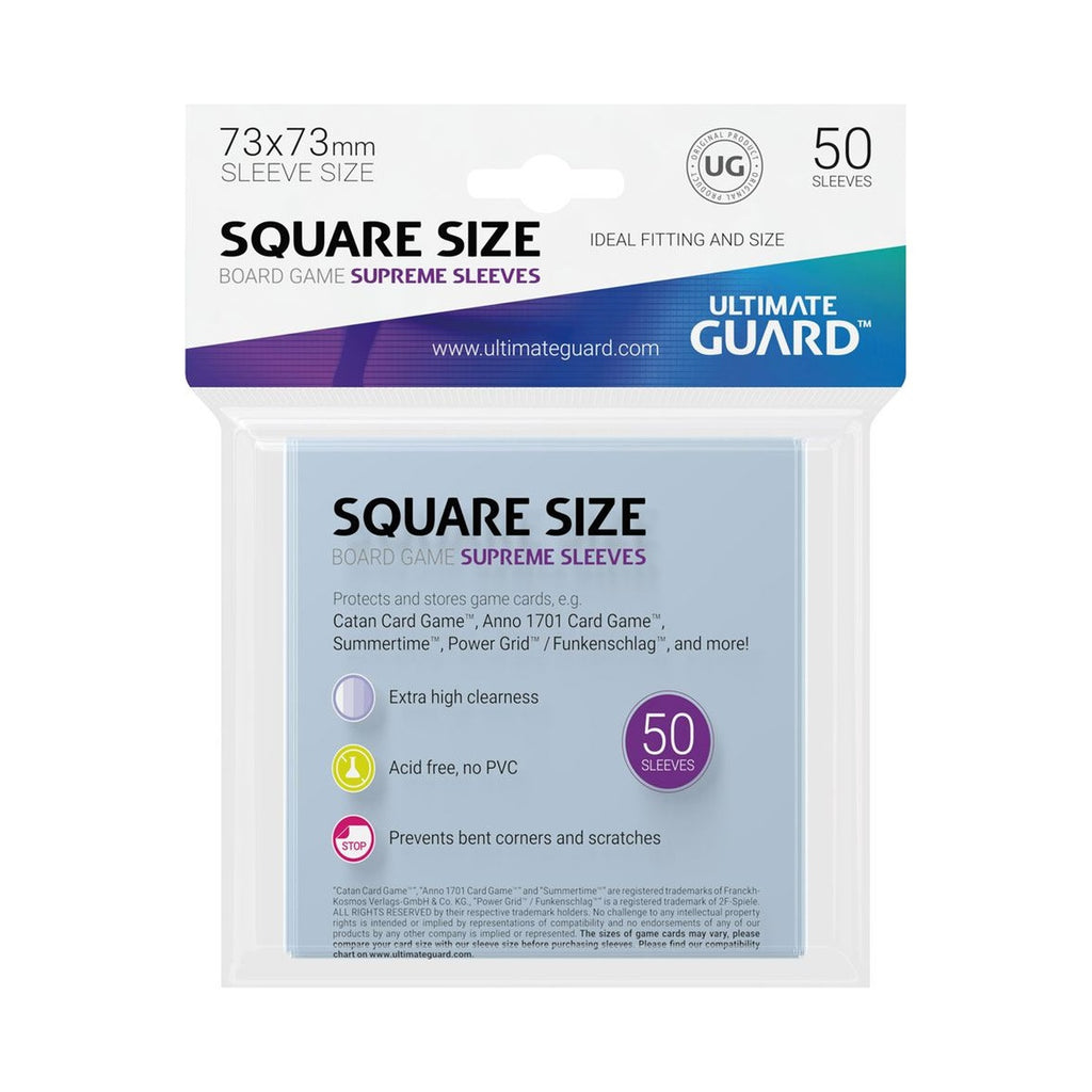 Product image Ultimate Guard Supreme Sleeves for Square Board Game Cards (50)