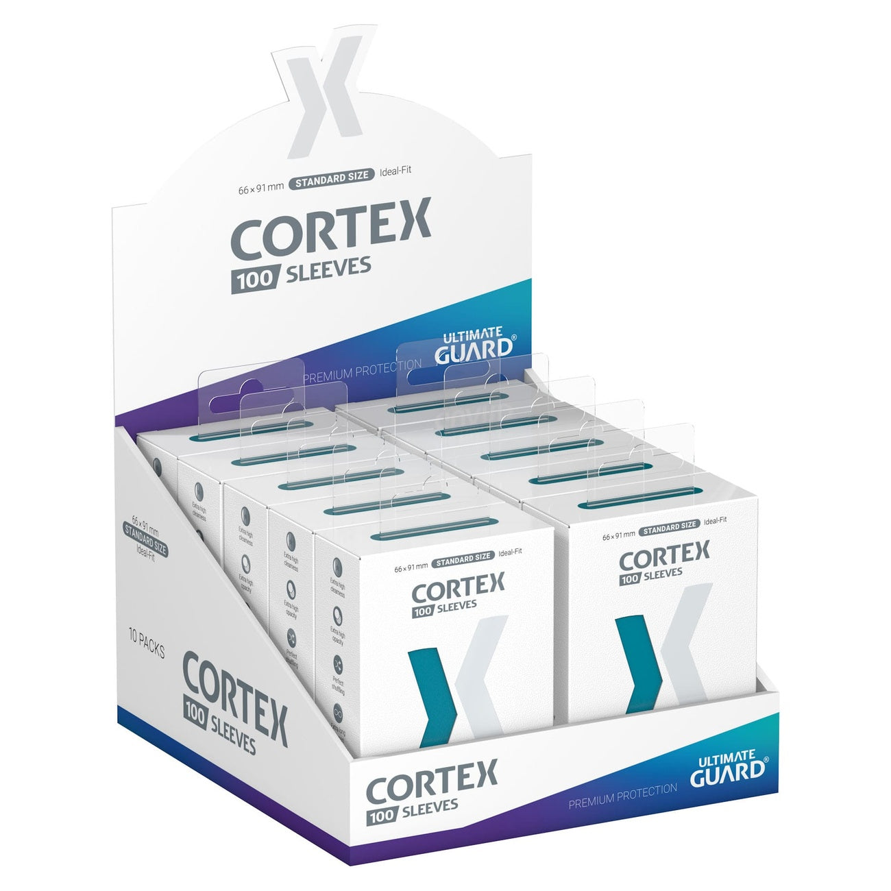 Product image Ultimate Guard Cortex Sleeves Standard Size (100) - Petrol