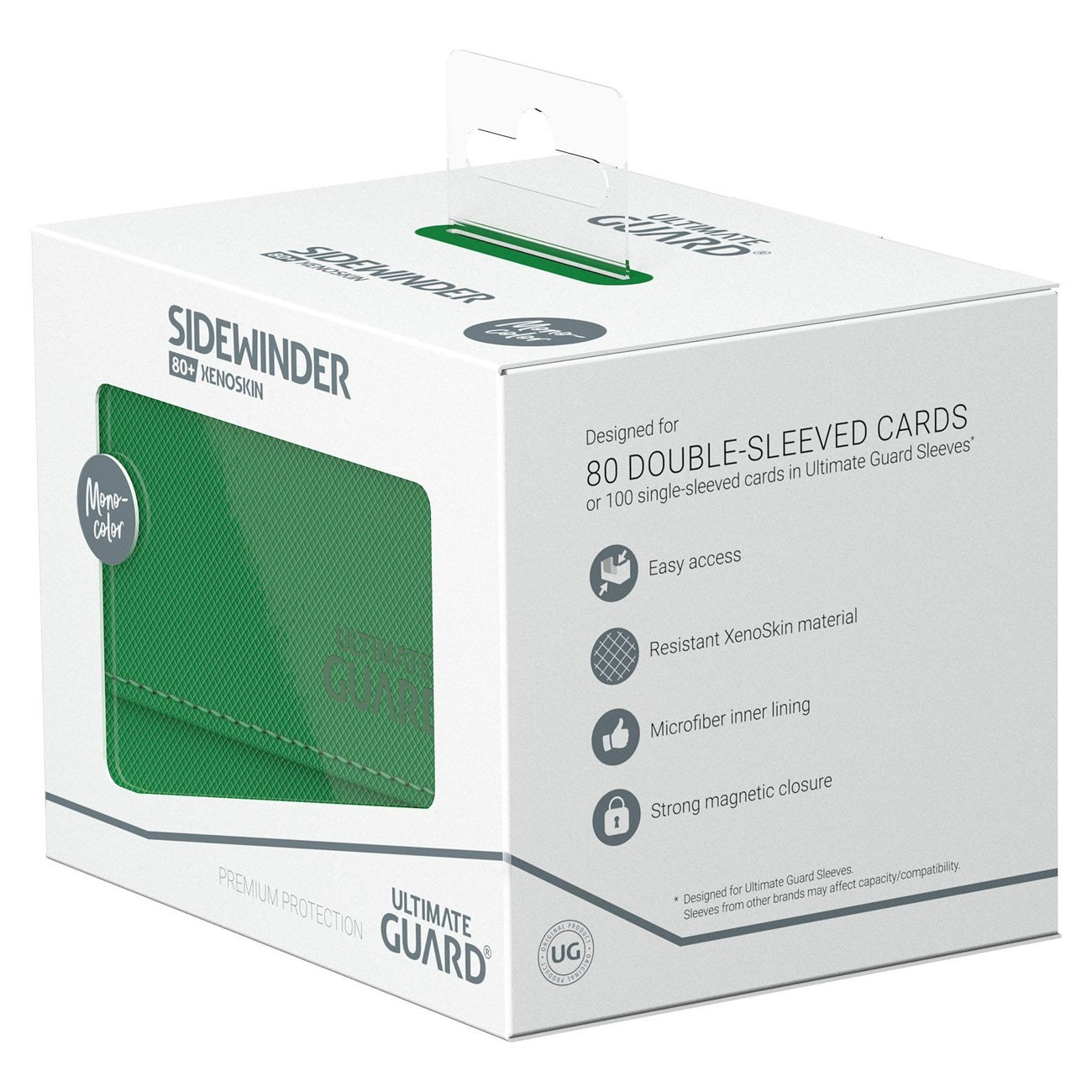 Product image Ultimate Guard Sidewinder 80+ Xenoskin – Green