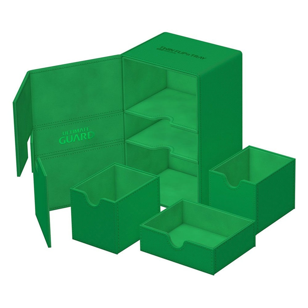 Product image Ultimate Guard Twin Flip'n'Tray 160+ Xenoskin – green