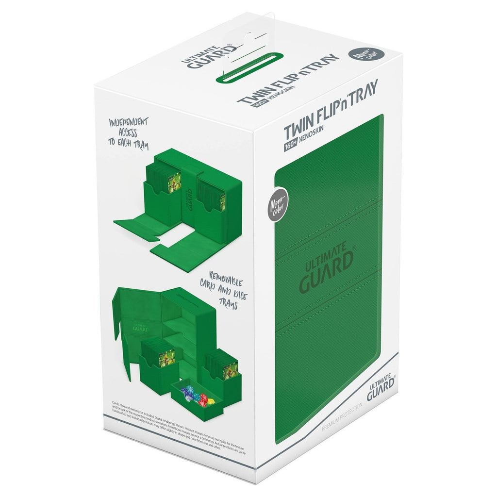 Product image Ultimate Guard Twin Flip'n'Tray 160+ Xenoskin – green