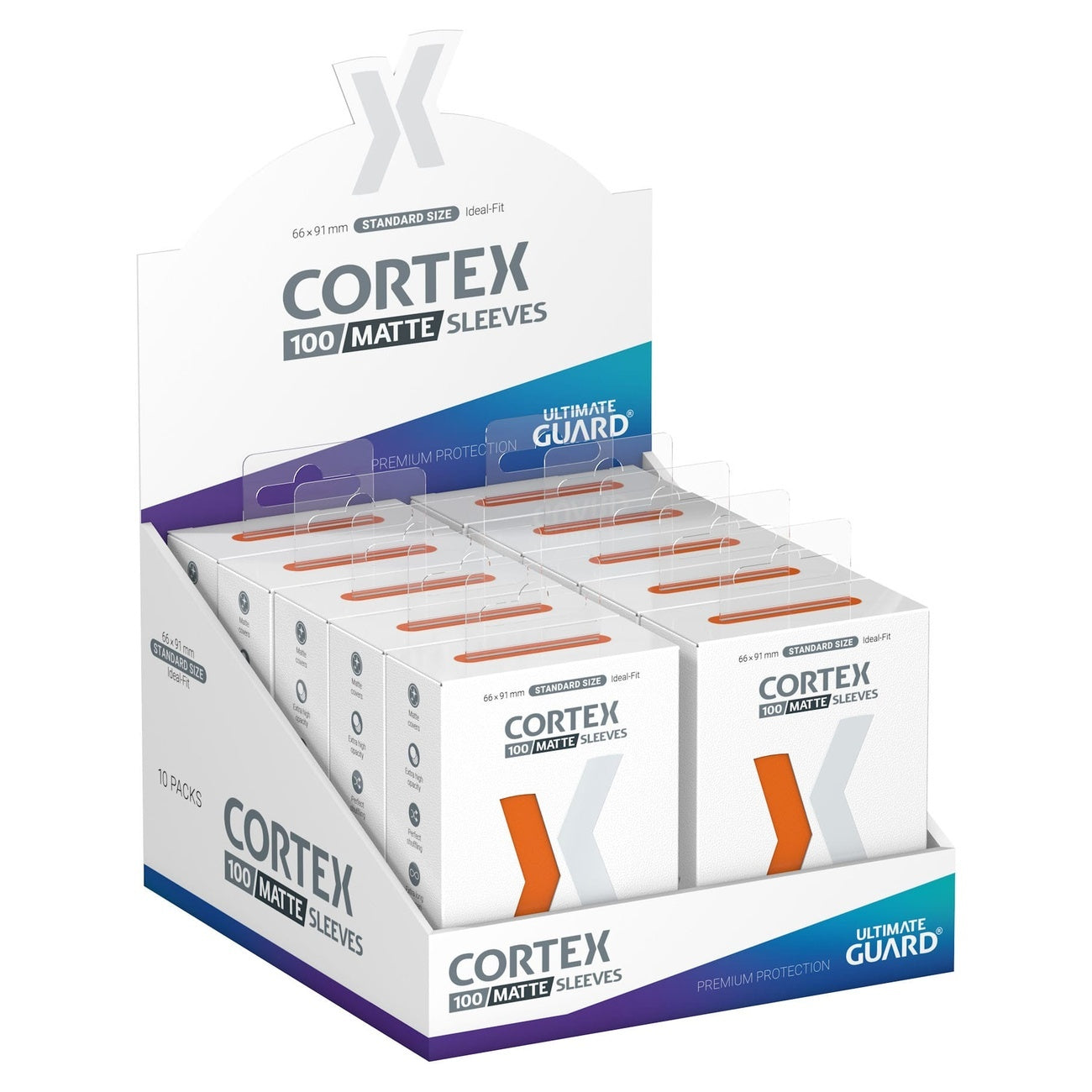Product image Ultimate Guard Cortex Sleeves Matte Standard Size (100) - Orange